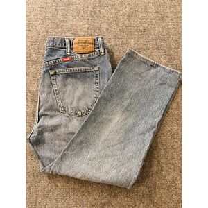 Wrangler 96501DS Regular Fit Mens Jeans 36x29 Light Wash Faded Denim